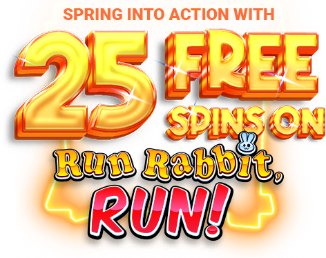 32Red 25 Free Spins on Run Rabbit, Run